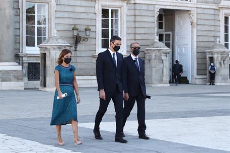 16/07/2020. Homenaje de Estado a las víctimas del COVID-19. El presidente del Gobierno, Pedro Sánchez, llega al acto de Estado a las víctima...