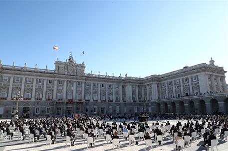 16/07/2020. Homenaje de Estado a las víctimas del COVID-19. La ceremonia civil de Estado ha estado presidida por los reyes Felipe VI y Letiz...