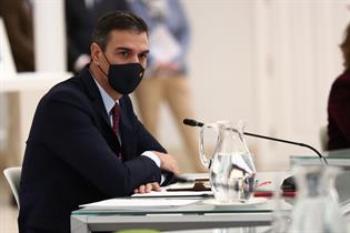 Pedro Sánchez durante el acto