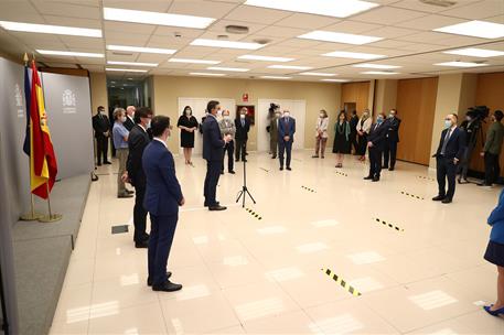 17/06/2020. Sánchez visita el Centro de Coordinación de Alertas y Emergencias Sanitarias. El presidente del Gobierno, Pedro Sánchez, durante...