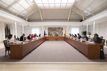 18/05/2020. Reunión del Comité Técnico de Desescalada. El presidente del Gobierno, durante la reunión del Comité Técnico para la Desescalada...