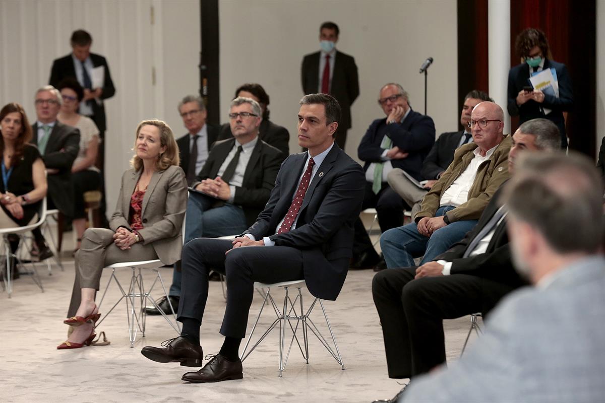 18/06/2020. Sánchez presenta el Plan de Impulso al Sector Turístico. El presidente del Gobierno, Pedro Sánchez, en el transcurso del acto de...