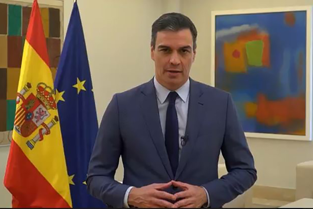 El presidente del Gobierno, Pedro Sánchez