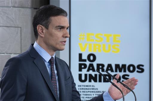 El presidente del Gobierno, Pedro Sánchez