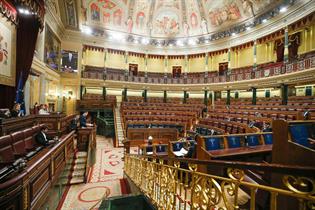 El presidente del Gobierno, Pedro Sánchez, durante su comparecencia ante el Pleno del Congreso