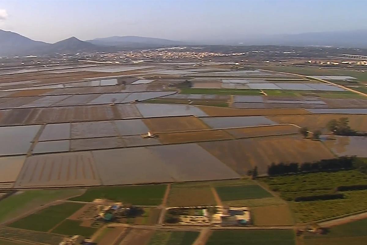 23/01/2020. Pedro Sánchez visita las zonas afectadas por el termporal en Cataluña y Baleares. Efectos de las inundaciones en la zona del Mar...