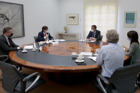 24/08/2020. Reunión del Comité de Seguimiento del Coronavirus. El presidente del Gobierno, Pedro Sánchez, preside la reunión del Comité de S...