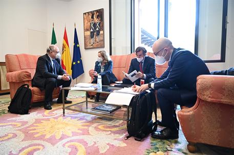 25/11/2020. Celebración de la XIX Cumbre hispano-italiana. La vicepresidenta y ministra de Asuntos Económicos y Transformación Digital, Nadi...
