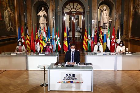 26/10/2020. Pedro Sánchez preside la XXIII Conferencia de Presidentes