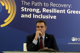 El presidente del Gobierno, Pedro Sánchez