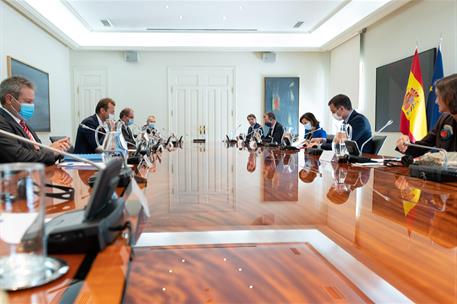 30/07/2020. El presidente del Gobierno se reúne con el CEO de Airbus. El presidente del Gobierno, Pedro Sánchez, y los miembros del Ejecutiv...