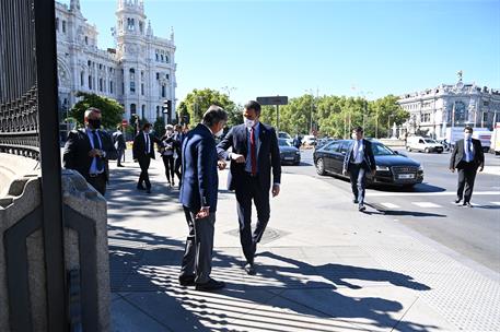 31/08/2020. Sánchez pronuncia la conferencia 'España puede. Recuperación, Transformación, Resiliencia',. El presidente del Gobierno, Pedro S...