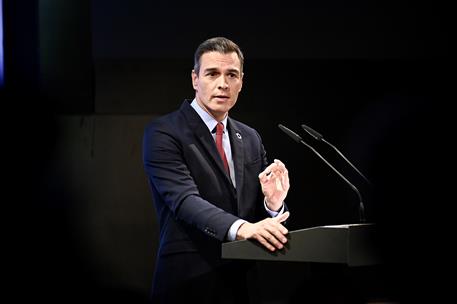 31/08/2020. Sánchez pronuncia la conferencia 'España puede. Recuperación, Transformación, Resiliencia',. El presidente del Gobierno, Pedro S...