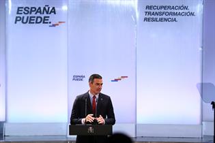 El presidente del Gobierno, Pedro Sánchez