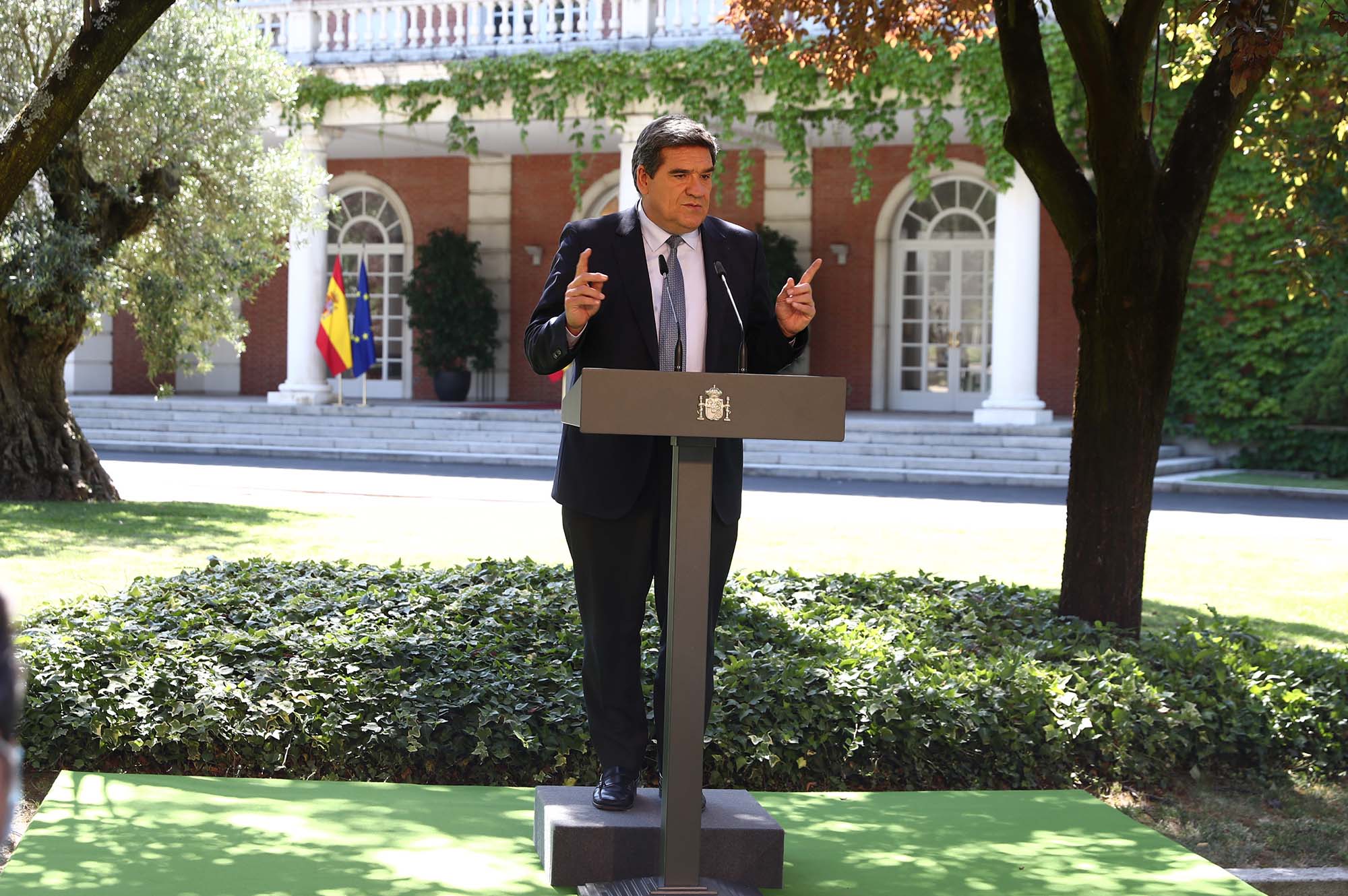 José Luis Escrivá durante su comparecencia para explicar el acuerdo