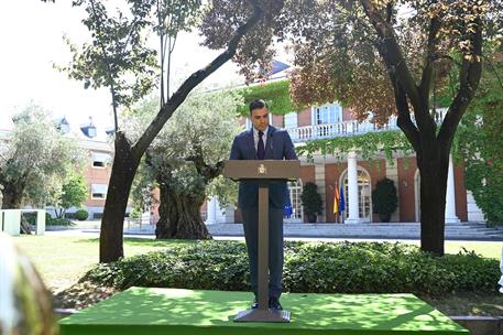 1/07/2021. Sánchez preside la firma del acuerdo para reforzar el sistema público de pensiones. El presidente del Gobierno, Pedro Sánchez, du...