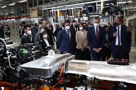 5/03/2021. Pedro Sánchez visita la planta de SEAT en Martorell (Barcelona). El presidente del Gobierno, Pedro Sánchez, la ministra de Indust...