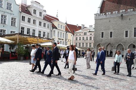 7/07/2021. Viaje del presidente del Gobierno a Estonia (segunda jornada). El presidente del Gobierno, Pedro Sánchez, se dirige al Mikkel Museum.