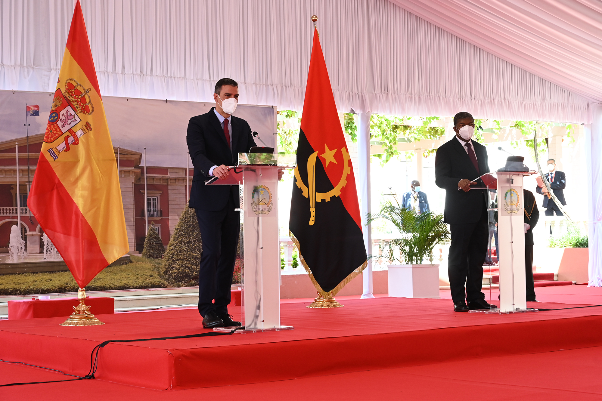 Pedro Sánchez y João Manuel Gonçalves Lourenço