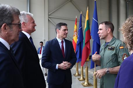8/07/2021. Viaje del presidente del Gobierno a Lituania. El presidente del Gobierno, Pedro Sánchez, junto al presidente la República de Litu...