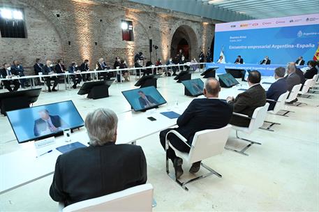 9/06/2021. Viaje oficial de Pedro Sánchez a Argentina. El presidente del Gobierno, Pedro Sánchez, participa junto al presidente de Argentina...