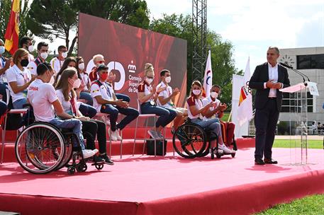 9/09/2021. Sánchez asiste al acto de homenaje a deportistas olímpicos y paralímpicos. El presidente del Consejo Superior de Deportes, José M...