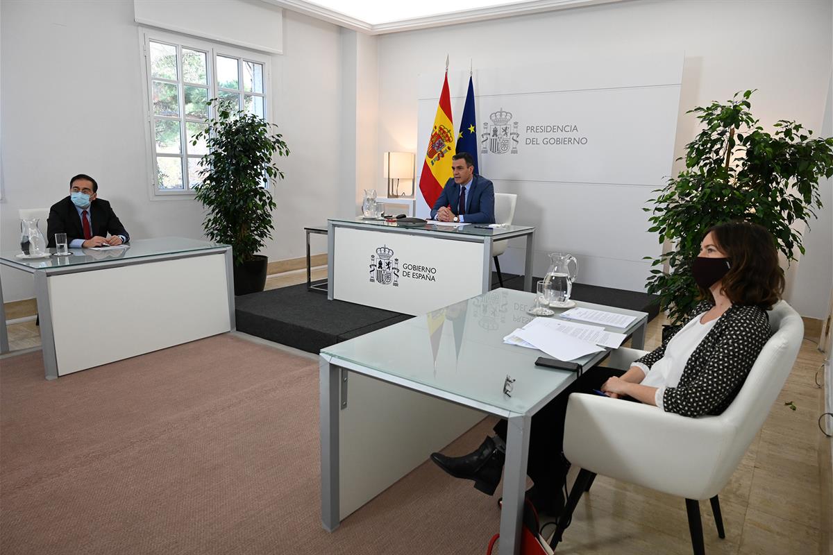 9/12/2021. El presidente del Gobierno participa en la Cumbre para la Democracia organizada por EEUU. El presidente del Gobierno, Pedro Sánch...