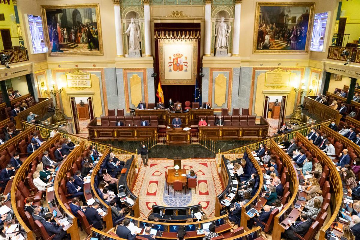 10/11/2021. Pedro Sánchez asiste a la sesión de control en el Congreso. El presidente del Gobierno, Pedro Sánchez, durante su comparecencia ...