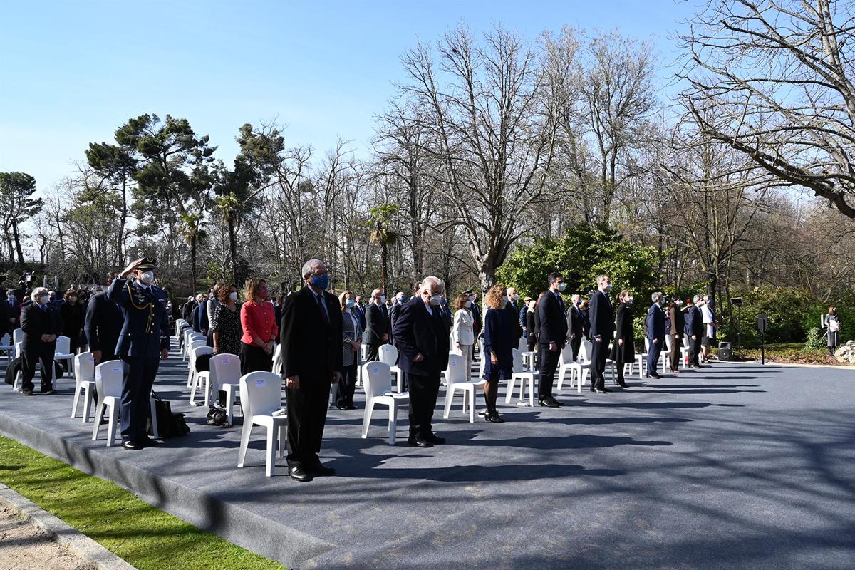 11/03/2021. Sánchez asiste al acto de Estado con motivo del Día Europeo de las Víctimas del Terrorismo. El presidente del Gobierno, Pedro Sá...