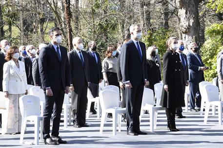 11/03/2021. Sánchez asiste al acto de Estado con motivo del Día Europeo de las Víctimas del Terrorismo. El presidente del Gobierno, Pedro Sá...