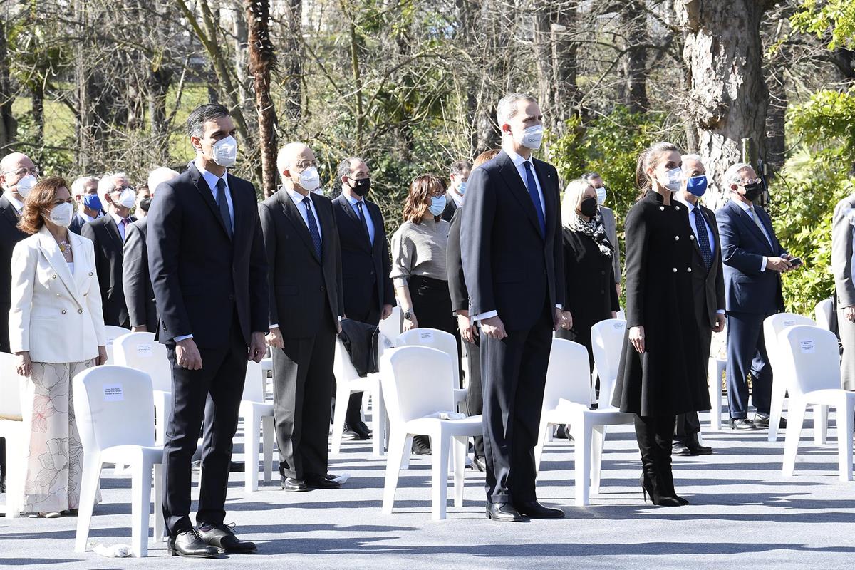 11/03/2021. Sánchez asiste al acto de Estado con motivo del Día Europeo de las Víctimas del Terrorismo. El presidente del Gobierno, Pedro Sá...