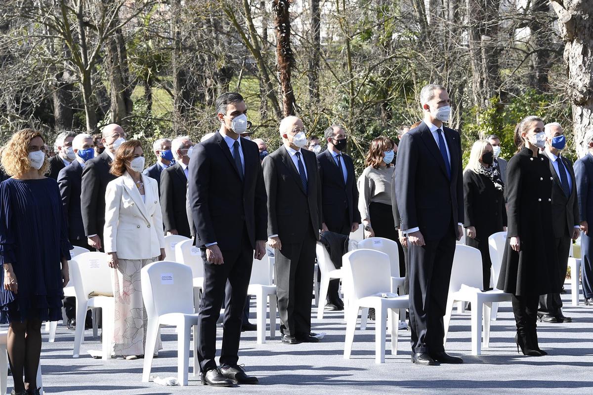 11/03/2021. Sánchez asiste al acto de Estado con motivo del Día Europeo de las Víctimas del Terrorismo. El presidente del Gobierno, Pedro Sá...