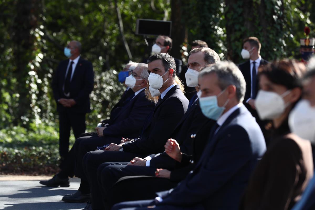 11/03/2021. Sánchez asiste al acto de Estado con motivo del Día Europeo de las Víctimas del Terrorismo. El presidente del Gobierno, Pedro Sá...