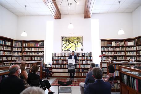 11/08/2021. Sánchez asiste al anuncio de la celebración del centenario de Saramago. El presidente del Gobierno, Pedro Sánchez, durante su in...