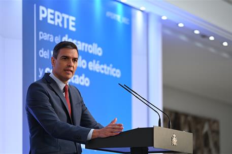 12/07/2021. Presentación del Proyecto Estratégico para la Recuperación y Transformación Económica (PERTE) del vehículo eléctrico y conectado...