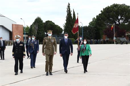 13/05/2021. Sánchez asiste al acto de reconocimiento al personal participante en misiones en Afganistán. El presidente del Gobierno, Pedro S...