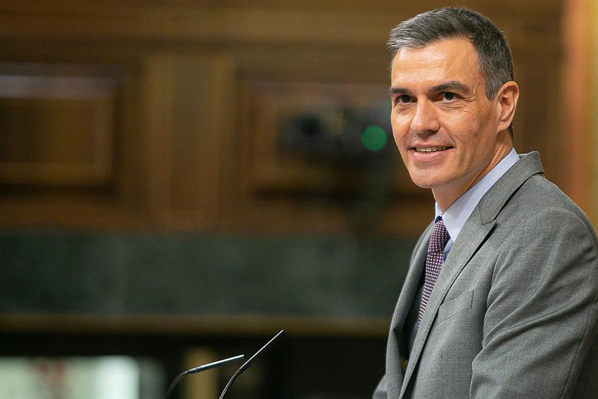 14/04/2021. Pedro Sánchez asiste a la sesión de control en el Congreso. El presidente del Gobierno, Pedro Sánchez, durante la sesión del con...