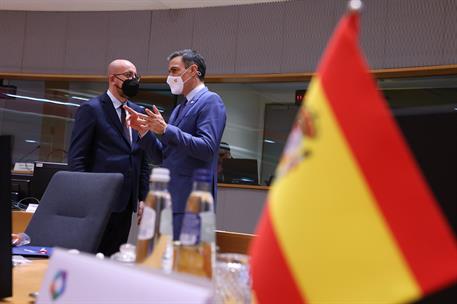 15/12/2021. El presidente del Gobierno participa en Bruselas en la Cumbre de la Asociación Oriental. El presidente del Gobierno, Pedro Sánch...