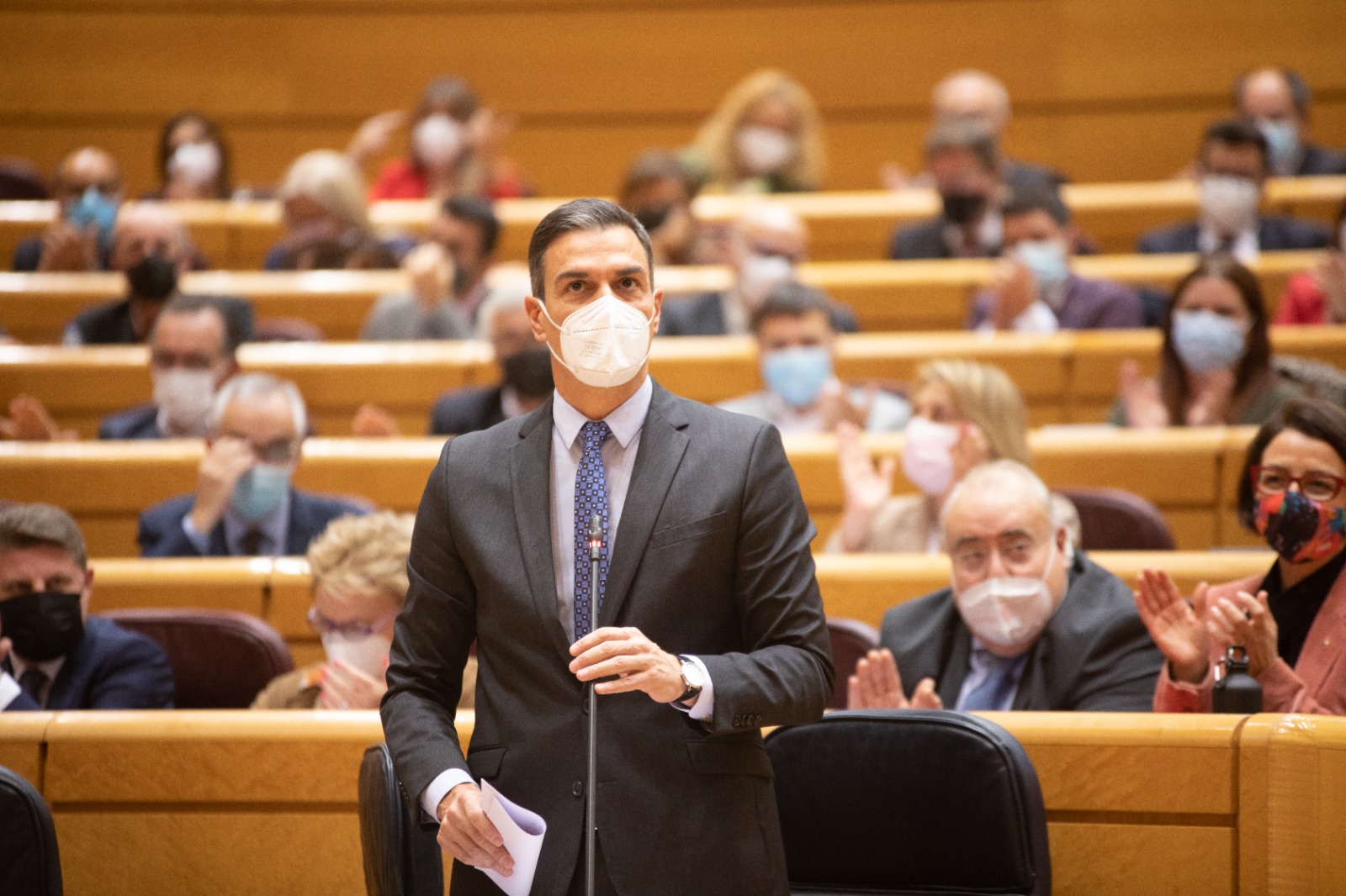 16/11/2021. Pedro Sánchez en la sesión de control al Gobierno del Senado