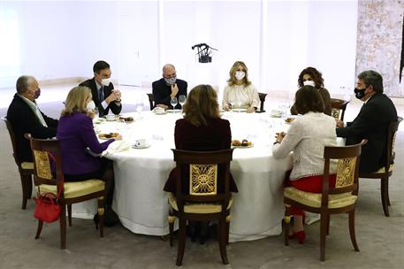 16/11/2021. Pedro Sánchez se reúne con los líderes de CCOO y UGT