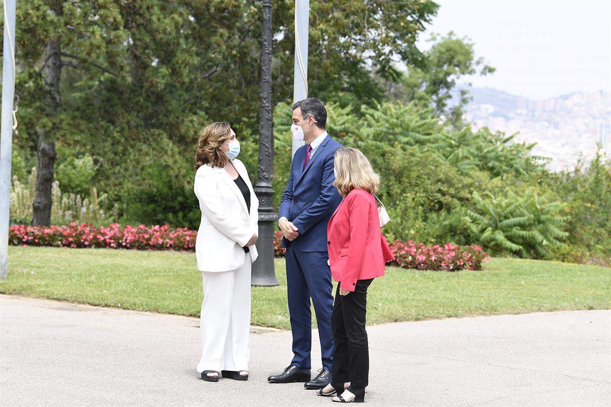 18/06/2021. Pedro Sánchez participa en la XVIII edición del Foro de Diálogo Italia-España. El presidente del Gobierno, Pedro Sánchez, la vic...