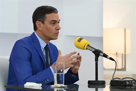 18/10/2021. Entrevista a Pedro Sánchez en la Cadena Ser