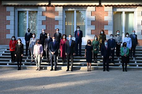 18/11/2021. Sánchez asiste a la reunión del Consejo de Seguridad Nacional. Foto de familia de los asistentes a la reunión del Consejo de Seg...