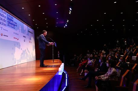 19/05/2021. Sánchez clausura la Jornada sobre 'Los fondos europeos de recuperación' en eldiario.es. El presidente del Gobierno, Pedro Sánche...