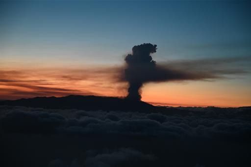 Imágenes aéreas de la erupción del volcán Cumbre Vieja, en la isla canaria de La Palma