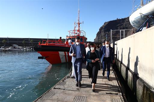 19/11/2021. Sánchez visita por séptima vez La Palma tras la erupción del volcán