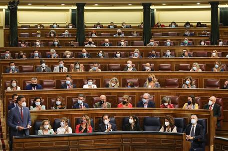 20/10/2021. Pedro Sánchez asiste a la sesión de control en el Congreso. El presidente del Gobierno, Pedro Sánchez, interviene en la sesión d...