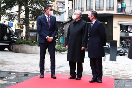 20/04/2021. Pedro Sánchez participa en el XIII Encuentro Empresarial Iberoamericano. El presidente del Gobierno, Pedro Sánchez, es recibido ...