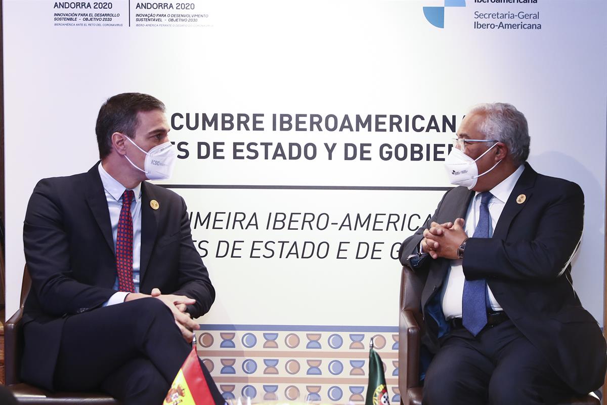 21/04/2021. Pedro Sánchez participa en la XXVII Cumbre Iberoamericana de Jefes de Estado y de Gobierno (2ª jornada). El presidente del Gobie...