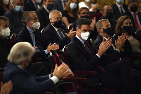 21/06/2021. Sánchez pronuncia la conferencia 'Reencuentro: un proyecto de futuro para toda España'. El presidente del Gobierno, Pedro Sánche...